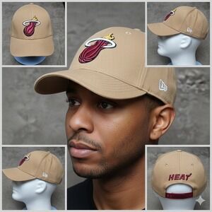 Miami Heat NBA Basketball Ultra Game Adjustable Hook Loop‎ Sports Hat Ball Cap